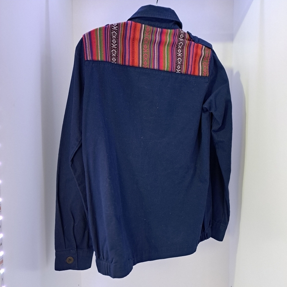 Denim Co | Blue & pink cute patterned Light womens utility jacket - Picture 6 of 13